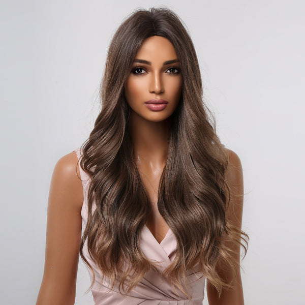 26 inch Long Brown Wavy for Women LC2040-1